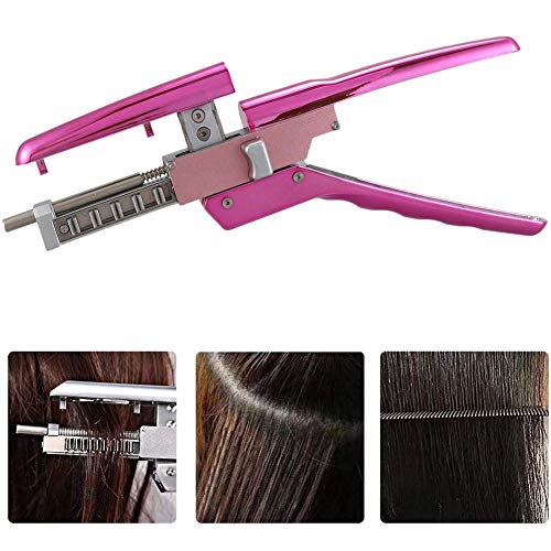 YJPQ 6D Hair Extension Machine - Professional No-Trace Human Hair Connector with Keratin for Salon & Stylists - Perfect for Volume Boosting, Length Extensions & Hair Transformations