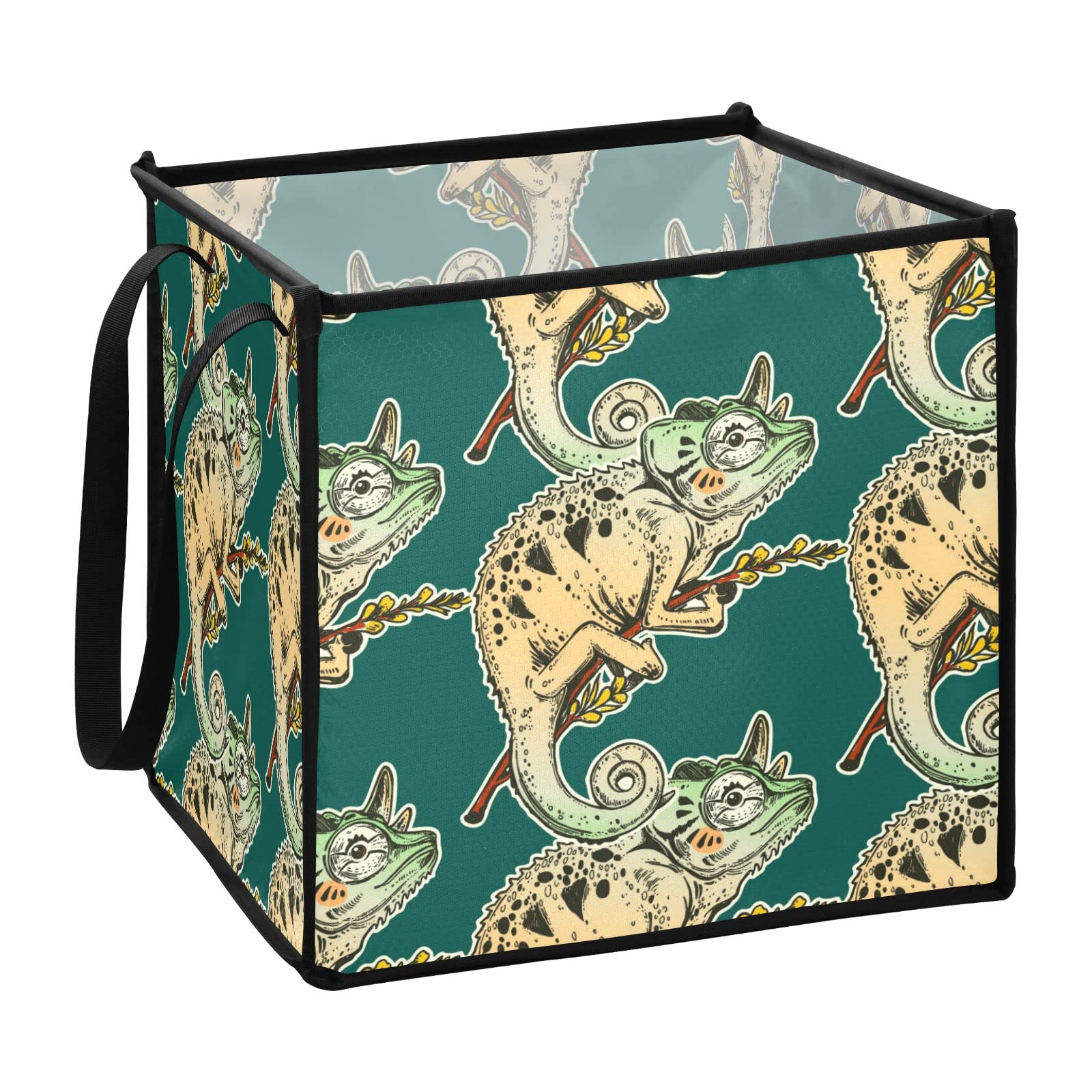 Collapsible Waterproof Storage Bin with Handles - Foldable Toy Basket for Kids Room, Nursery, Playroom & Closet - Organize Toys, Laundry & Decor - Perfect for Home Organization & Space Saving