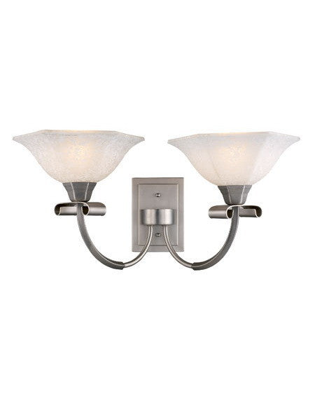 Z Lite Lighting 701 2S Two Light Wall Sconce in Satin Nickel Finish - Modern Wall Light Fixture for Bedroom, Hallway & Living Room Decor