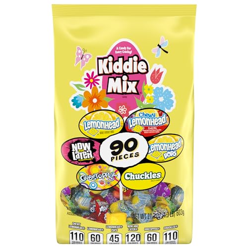 Brach's Easter Kiddie Mix - 21.3 oz Assorted Easter Candy (90 Individually Wrapped Pieces) - Perfect for Easter Baskets, Egg Hunts, Party Favors & Classroom Treats