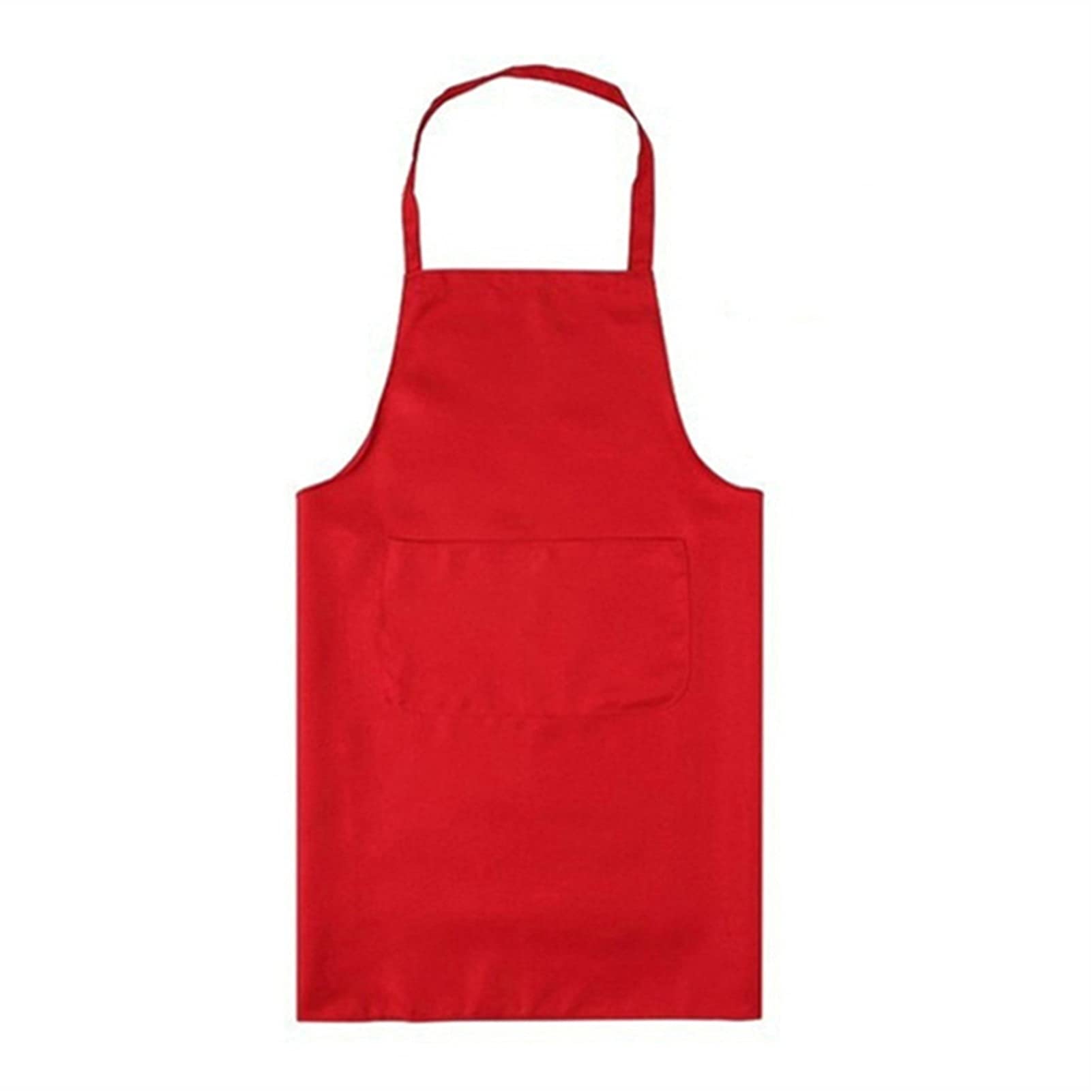 NFEGSIYA Sleeveless Kitchen Apron for Women & Men - 60x70cm Red Cooking Apron for Baking, BBQ, Restaurant & Home Use - Durable Household & Chef Apron