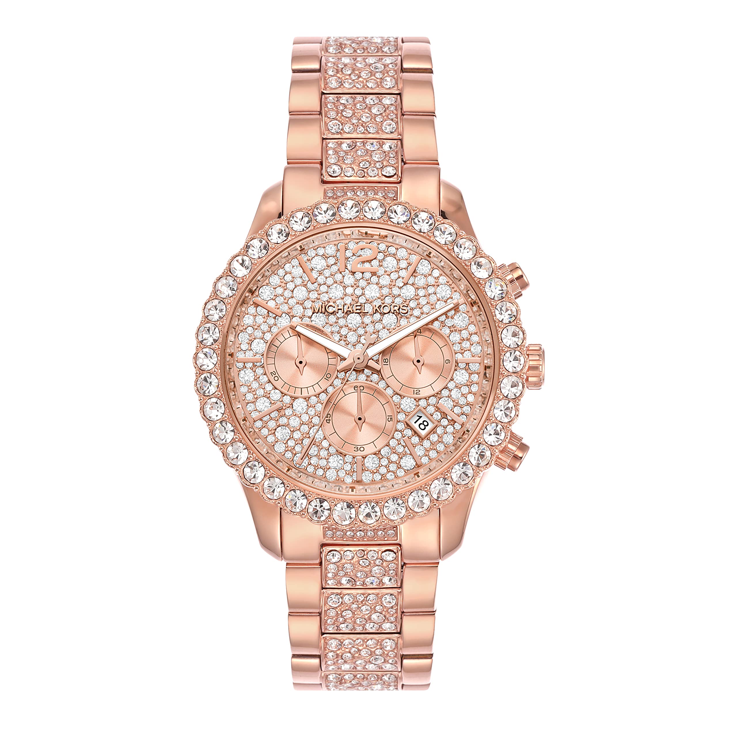 Michael Kors Layton Women's Watch - Stainless Steel Bracelet, Water Resistant, Fashion Luxury Watch for Women | Perfect for Office, Party & Everyday Wear