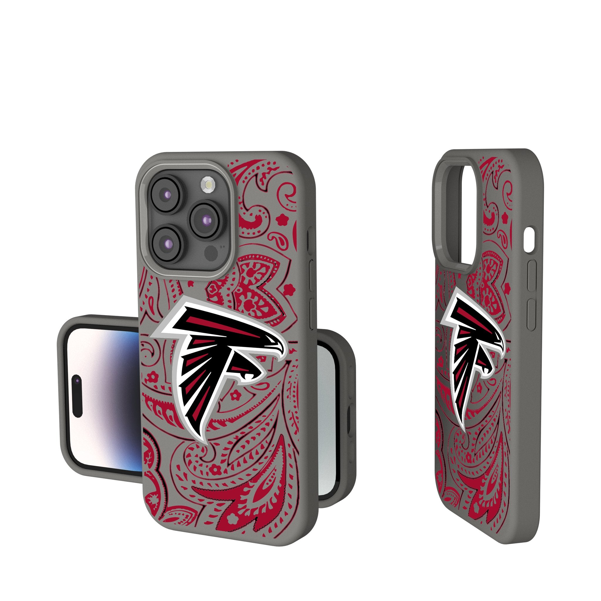 Atlanta Falcons Paisley Soft Touch Phone Case - Shockproof Protective Cover for iPhone & Samsung - Perfect for Game Day & Everyday Use