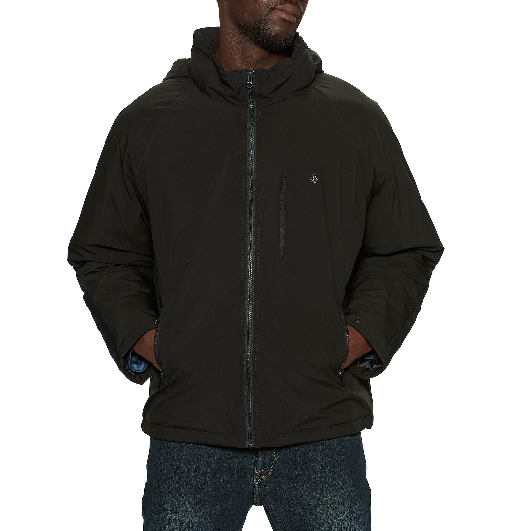 Volcom Men's Hernan Teflon Heavyweight Hooded Jacket - Waterproof Windbreaker for Outdoor Activities, Hiking & Winter Sports