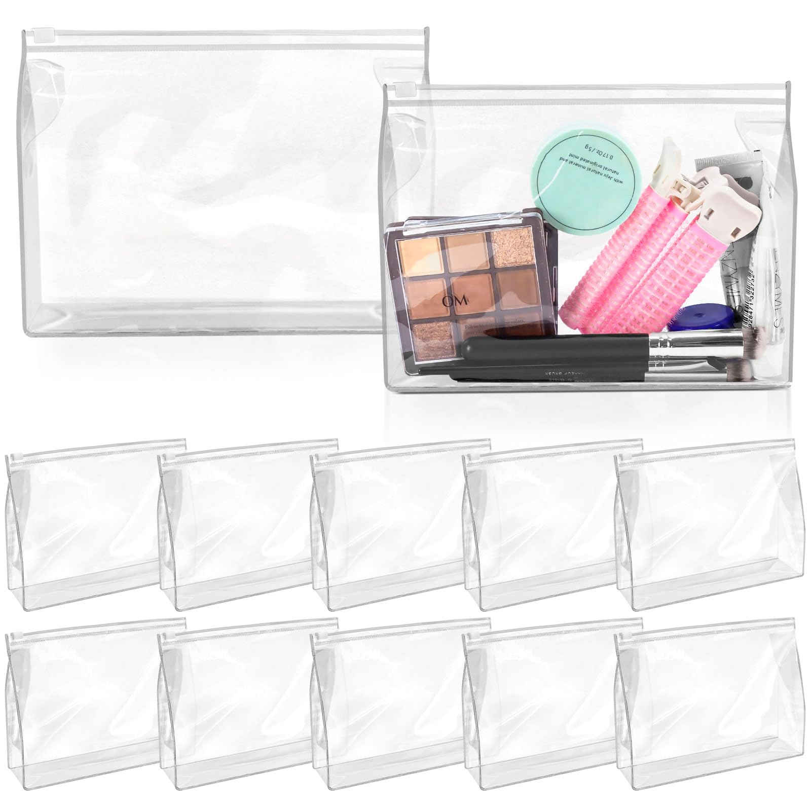 BadenBach 24-Pack Small Clear Makeup Bags - 7.9
