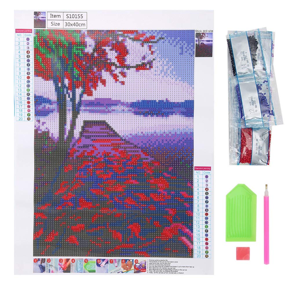 Premium Diamond Painting Kit for Adults - Complete DIY Art Craft Set with Tools for Home Decor, Wall Art, Gift (S10155) | Perfect for Living Room, Bedroom & Office Decoration
