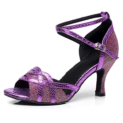 **DKZSYIM Women's Latin Dance Shoes – Professional Ballroom & Salsa Performance Shoes (Model YCL297) – Perfect for Dance Competitions, Social Dancing & Practice**
