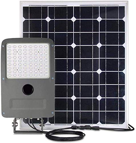 30W Solar LED Flood Lights Outdoor with 80W Panel - 3600LM 6000K Bright White - Remote Control & Motion Sensor - Waterproof Security Lighting for Patio, Yard, Garage - Perfect for Driveway, Garden & Backyard Safety