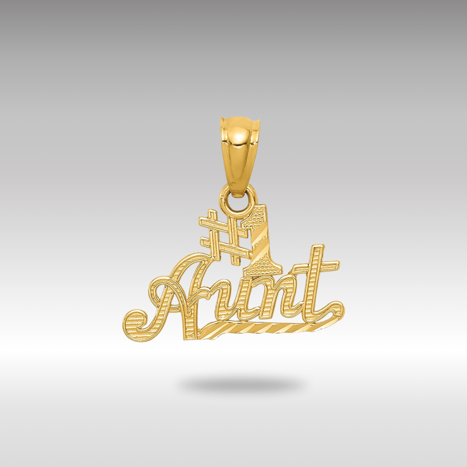 Gold #1 AUNT Pendant Necklace - Model YC479 | Elegant Jewelry Gift for Women, Perfect for Birthdays, Anniversaries & Special Occasions