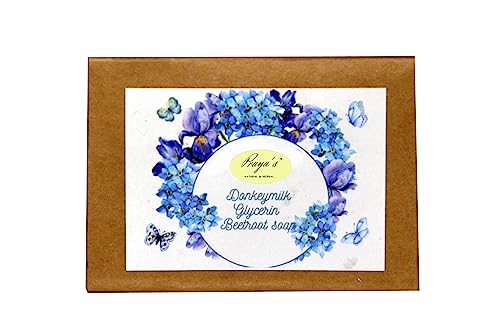 Natural Donkey Milk Glycerin Beetroot Soap for Glowing Skin - Handmade Organic Face & Body Cleanser for Dry, Sensitive Skin - Perfect for Daily Skincare Routine & Spa Treatment