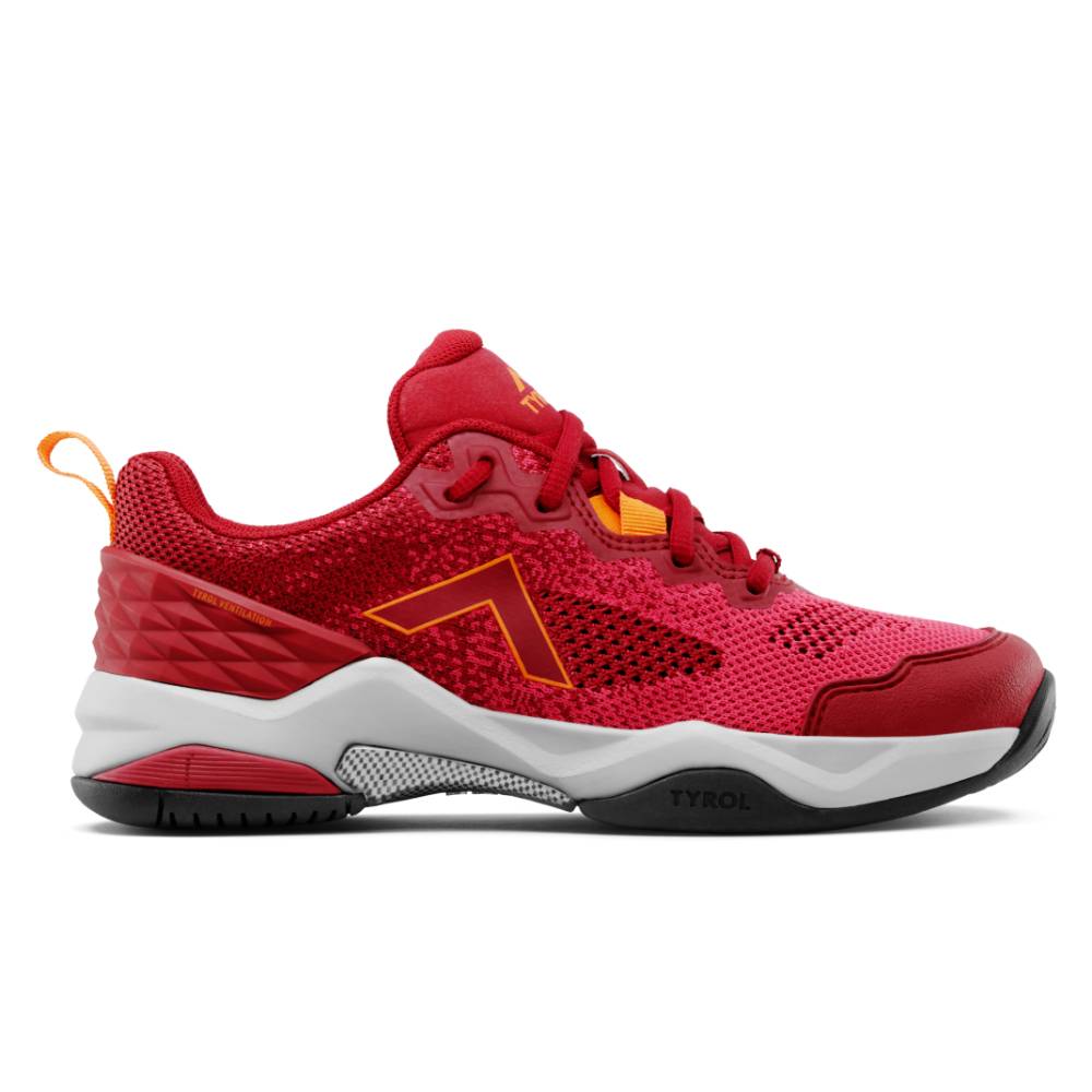 Tyrol Smash Women's Pickleball Shoes - Lightweight & Breathable Court Sneakers for Pickleball & Tennis (Pink/Orange) | Perfect for Indoor & Outdoor Play, Training & Matches