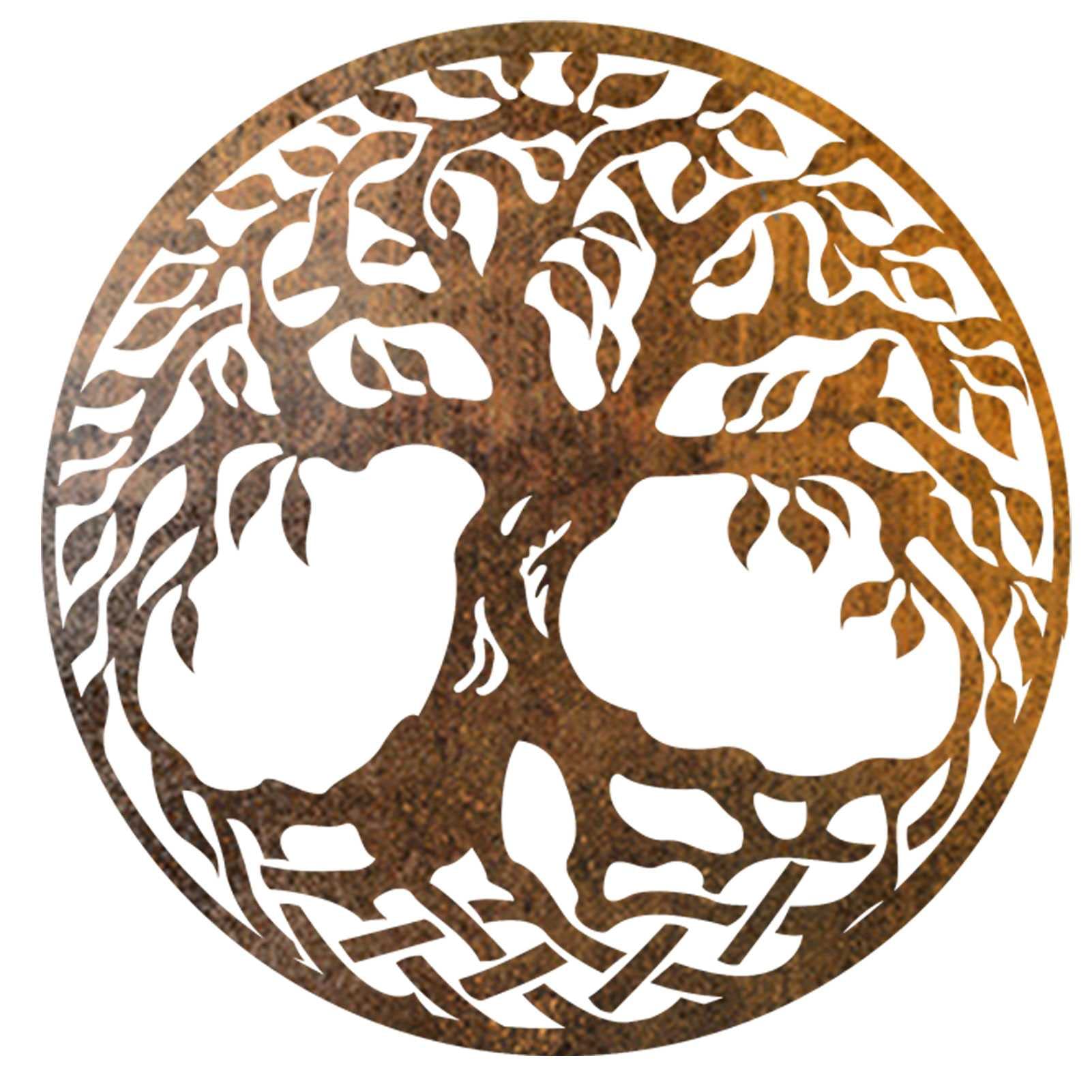 3D Tree of Life Metal Wall Art Decor - Handcrafted Metal Wall Hanging Sign for Living Room, Bedroom & Office - Spiritual Home Decor Sculpture for Meditation Spaces & Yoga Studios