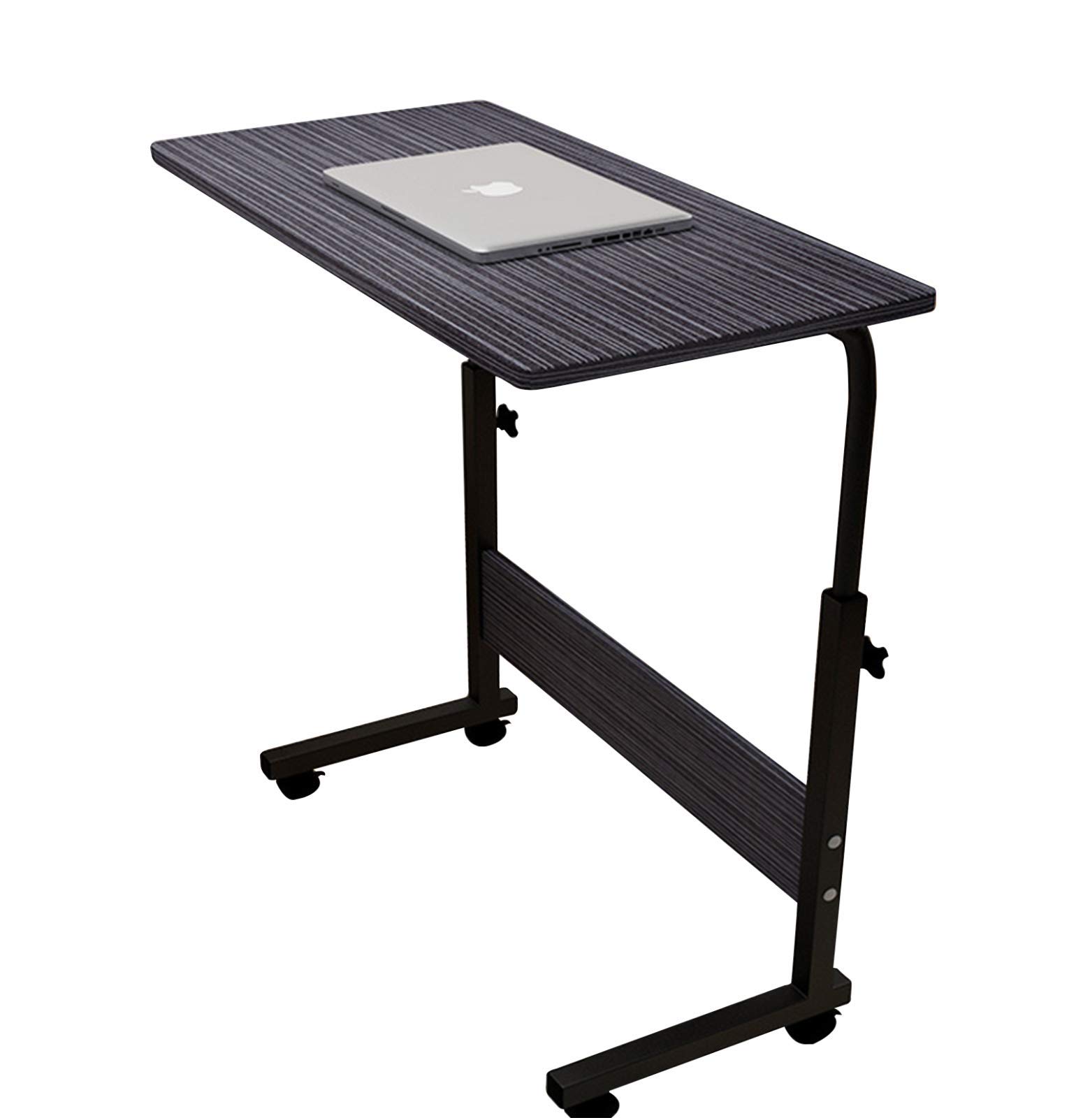 Adjustable TV Tray Table - 80x40cm Black Multifunctional Laptop Desk for Eating, Working & Relaxing | Perfect for Bed, Sofa & Home Office Use
