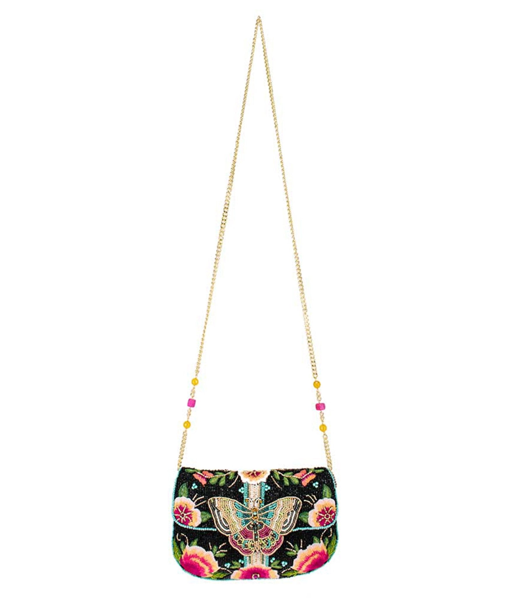 Mary Frances Dream Chaser Beaded Crossbody Clutch Bag for Women - Stylish Evening Purse for Parties, Weddings & Date Nights