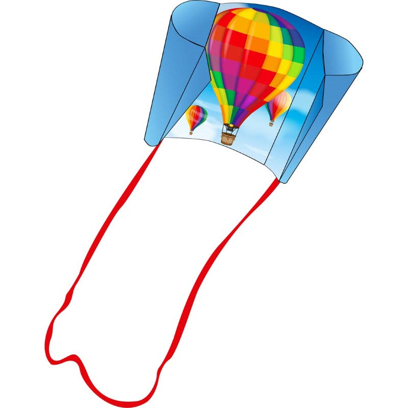 HQ Pocket Sled Kite - Hot Air Balloon Design Easy Flyer for Kids & Adults - Perfect for Beach, Park & Outdoor Family Fun