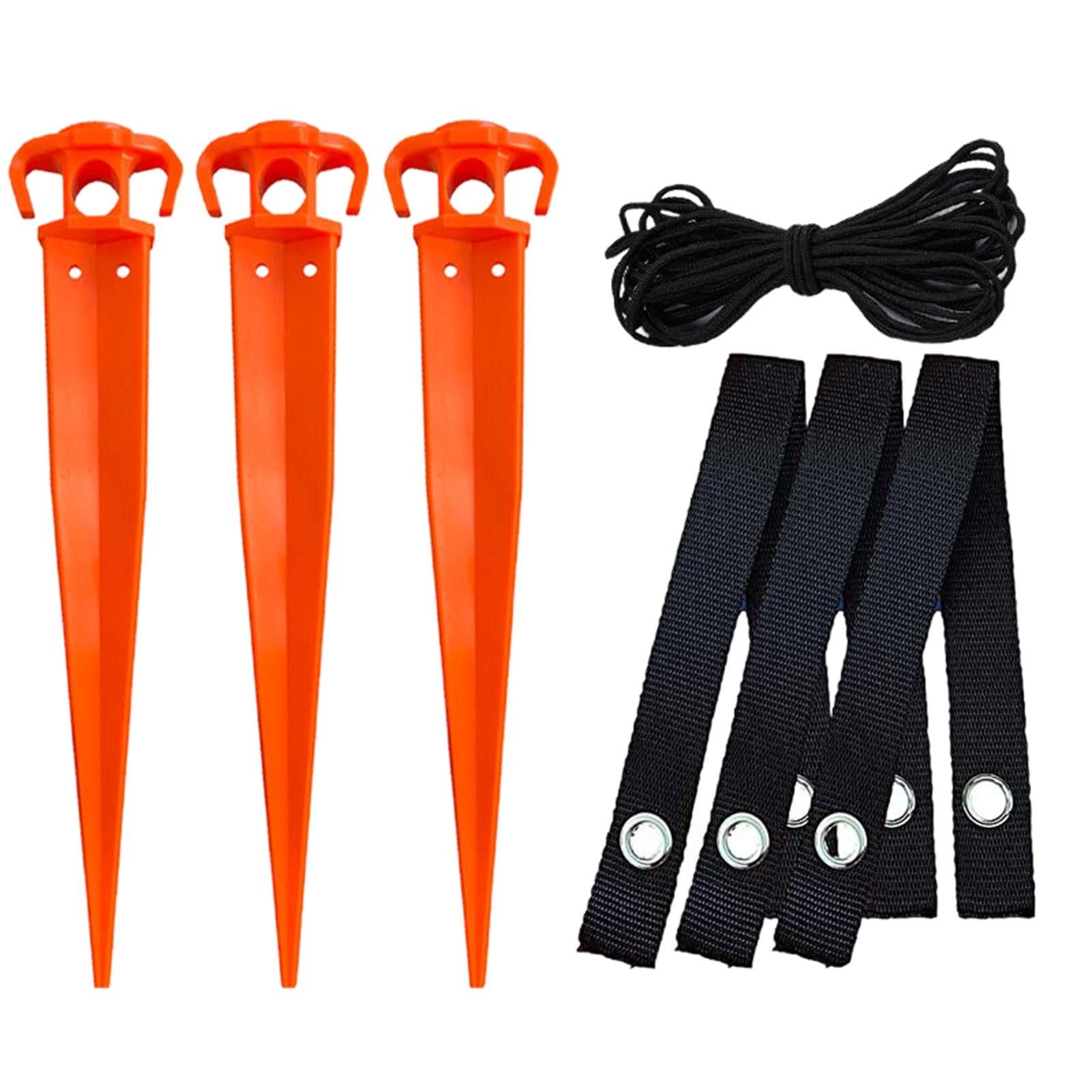 Adjustable Plant Support Anchors Kit - 12 Inch Tree Stake Anchors for Courtyards, Gardens & Outdoor Plants | Heavy Duty Plant Grow Help with Tension Fixing | Perfect for Tomatoes, Vines & Climbing Flowers