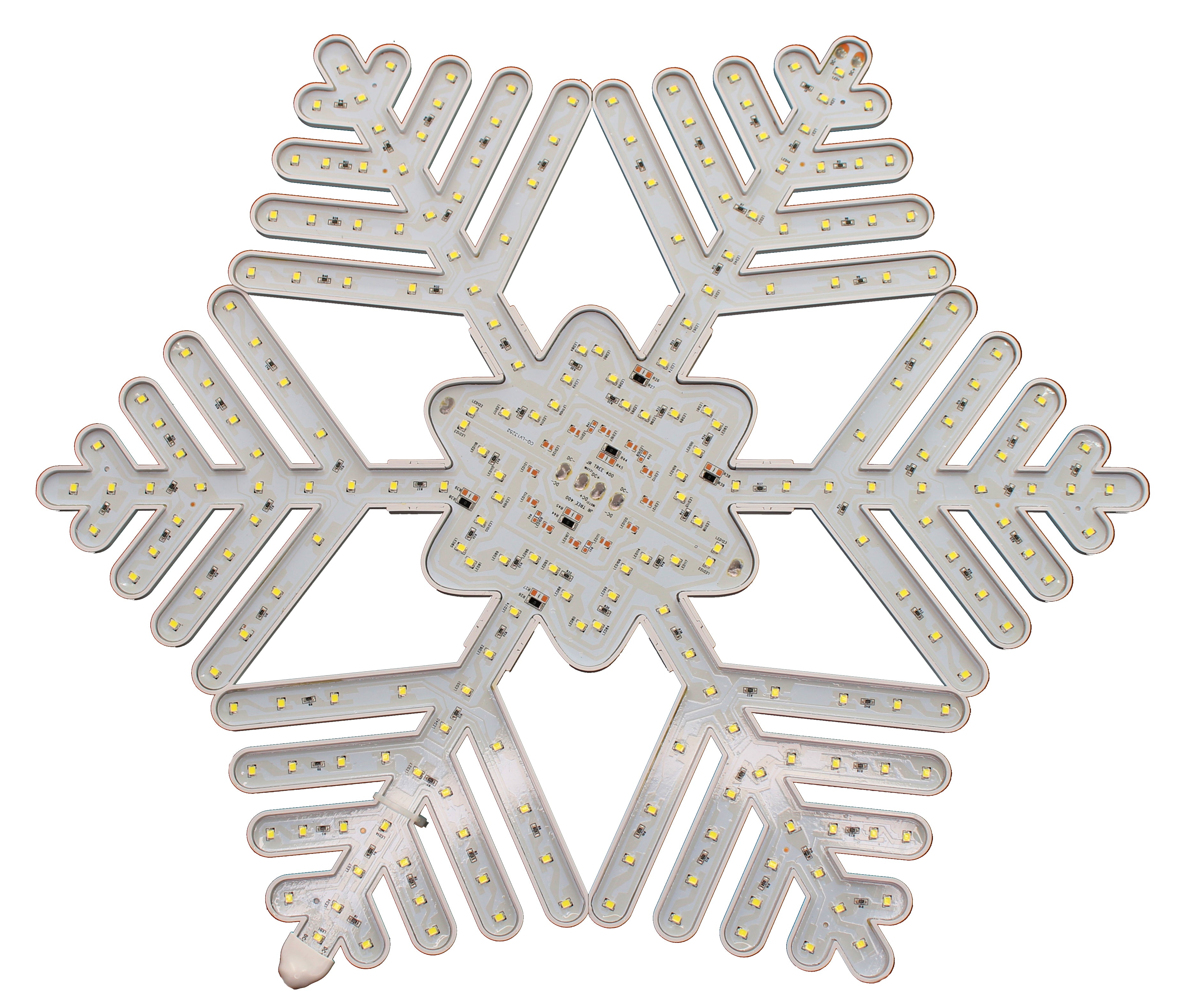 18 LED Snow Tree Snowflake Light - Winter Holiday Decor for Indoor & Outdoor Christmas Party, Home, Garden, and Office Decoration