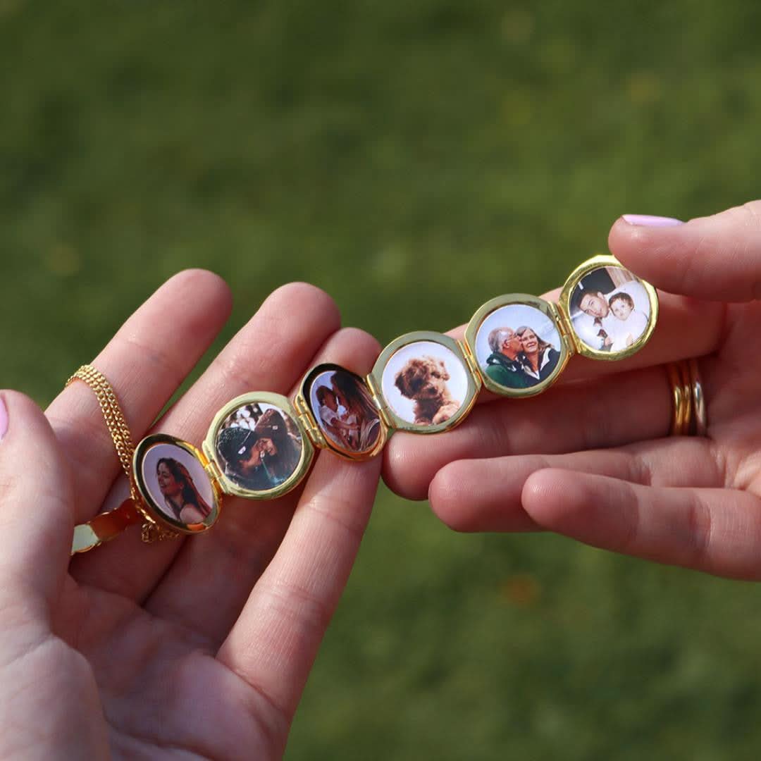 Personalized Memory Keeper Photo Locket Necklace - Engravable Heart Pendant for Loved Ones | Perfect for Anniversaries, Valentine's Day & Keepsake Gifts