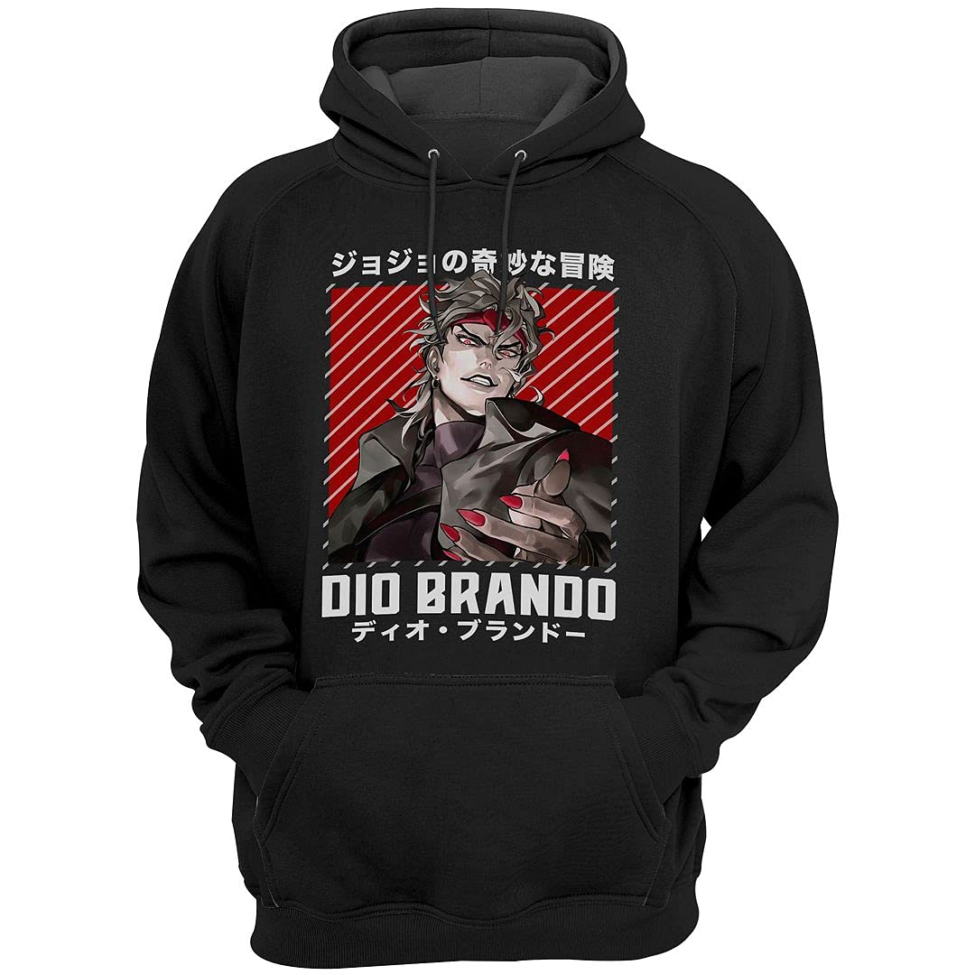 **MISOTO68 Dio-Brando Anime Hoodie - Unisex Manga Sweatshirt for Men, Women & Kids - Soft Cotton Pullover for Cosplay, Casual Wear & Anime Enthusiasts**