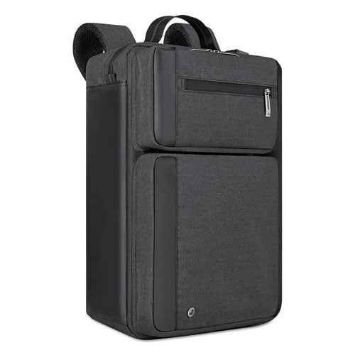 Urban Hybrid Briefcase for Laptop up to 15.6 Inch - 17 x 12 x 7 Inch Slim Business Bag in Charcoal | Perfect for Work, Travel & Commuting