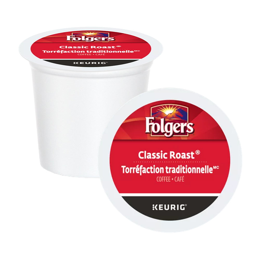 Folgers Gourmet Selections Classic Roast K Cup® Pods 24 Pack - Premium Coffee Pods for Keurig Brewers - Perfect for Home, Office & Morning Coffee Routine