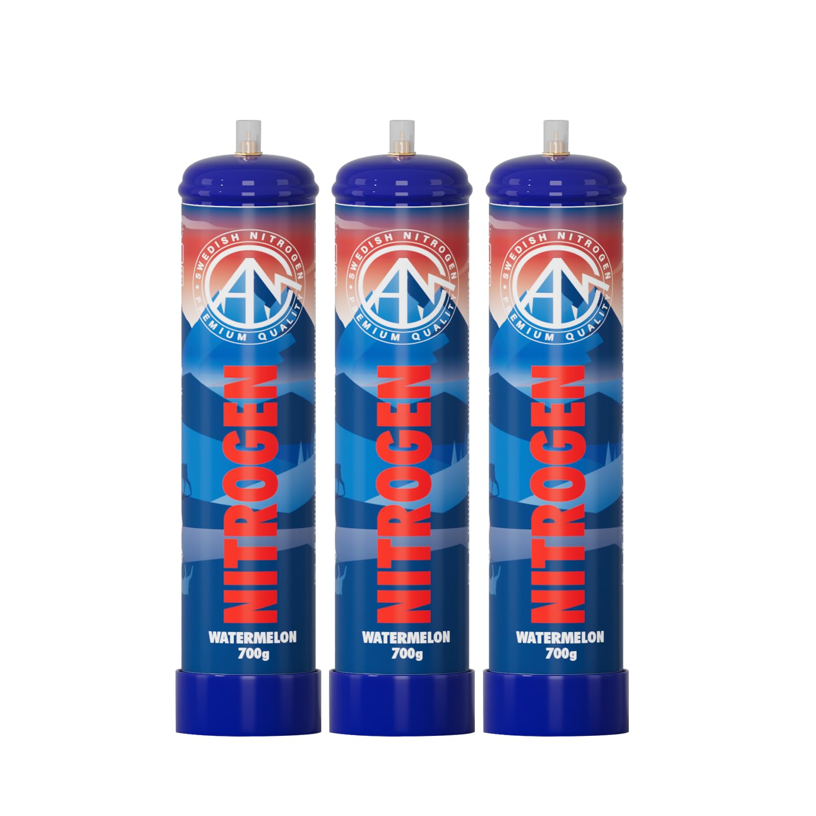 Nitrous Oxide Tank - Hotwhip 1.1L x 3 (700g x 3) Food Grade Whipped Cream Charger for Professional Desserts & Cocktails | Perfect for Bakeries, Coffee Shops & Home Use