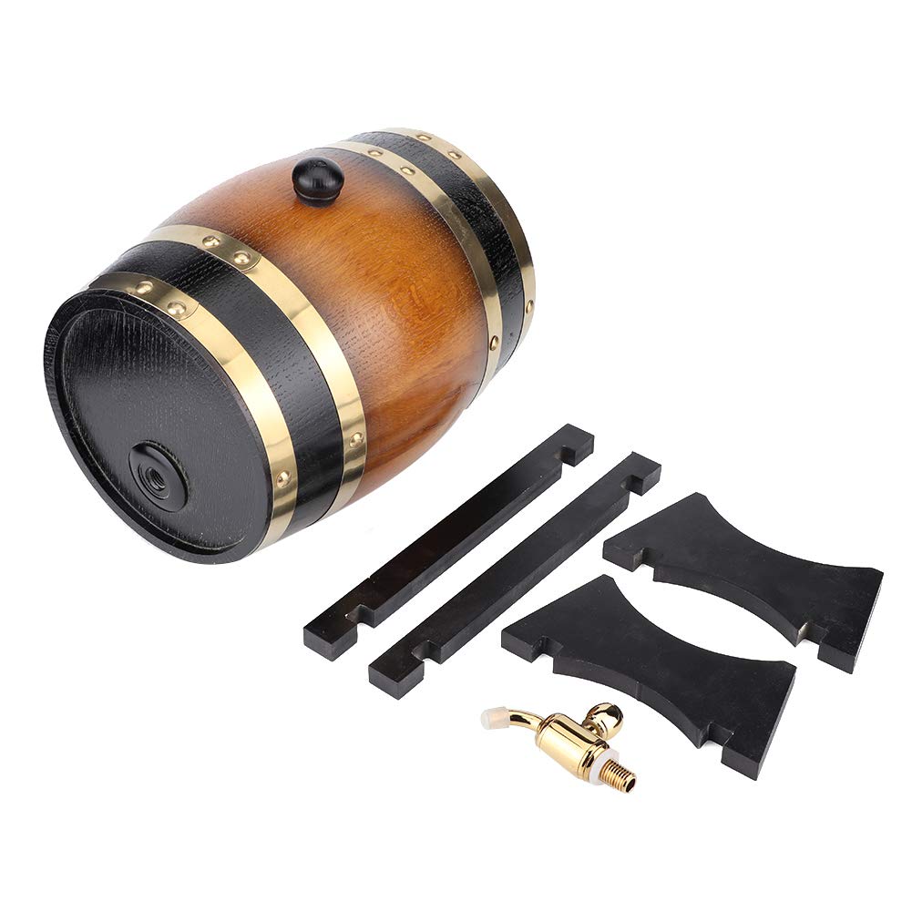 Premium Wooden Barrel for Coffee, Tea & Restaurant Use - Large Capacity Rustic Wood Barrels for Home, Cafe & Commercial Decor