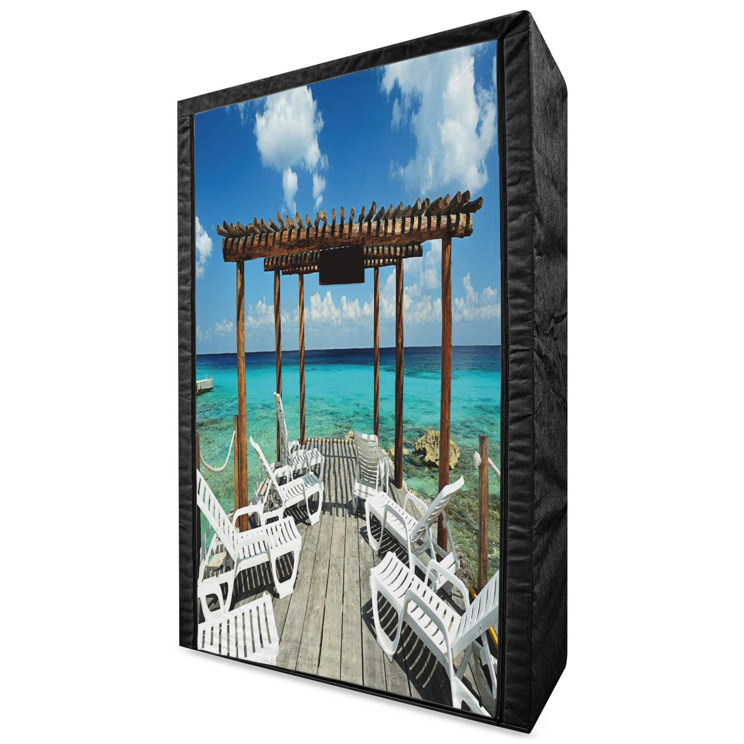 Ambesonne Portable Fabric Wardrobe - 42.5
