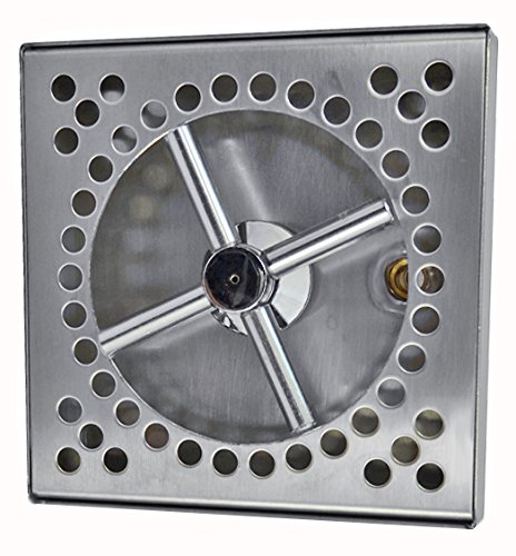 Stainless Steel Counter Mount Glass Rinser & Beer Drip Tray Assembly - Bar, Pub, and Home Brewing Essential for Clean Glasses and Spill-Free Pouring
