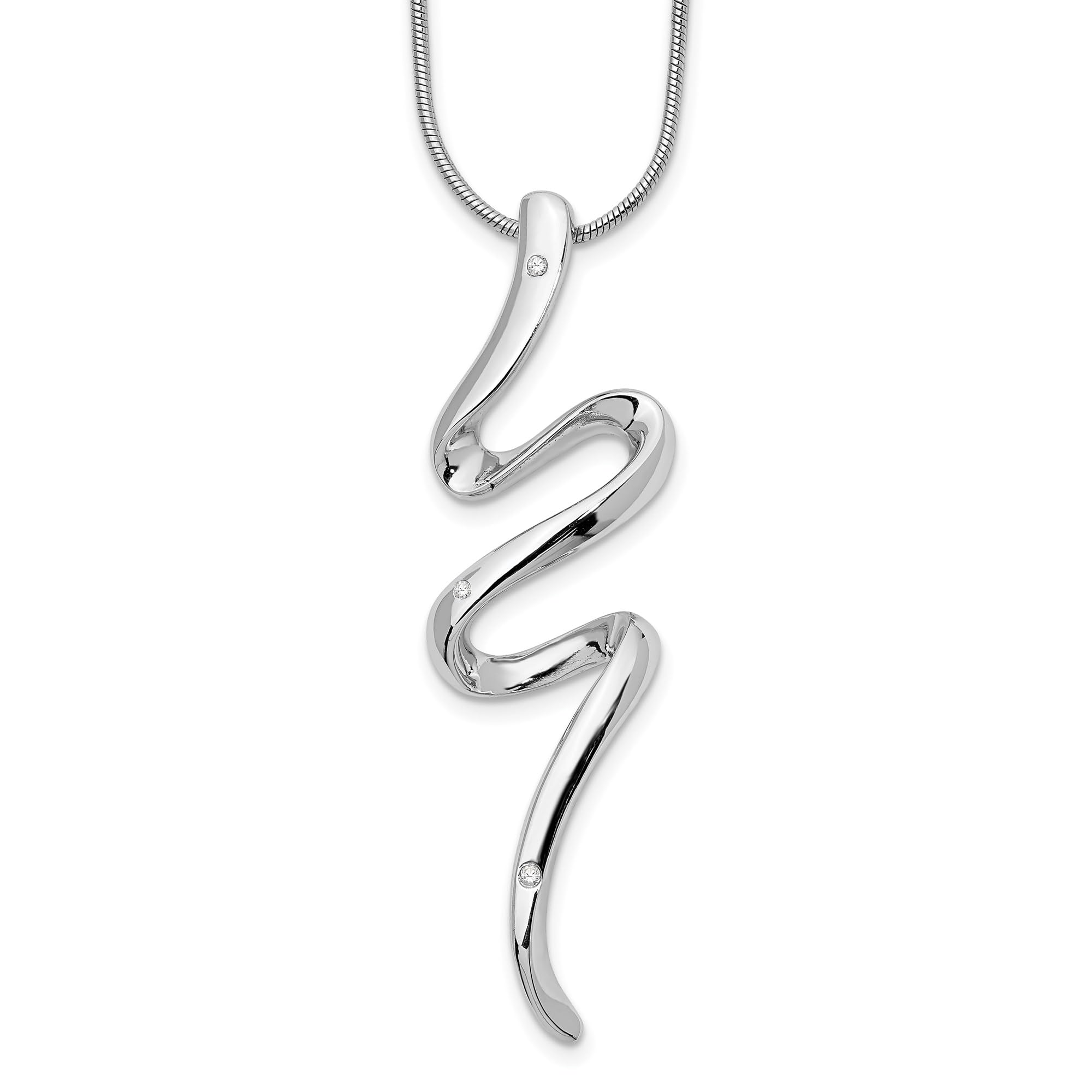 IceCarats 925 Sterling Silver 18 Inch Diamond Cut Chain Necklace for Women - Elegant Layering Necklace for Everyday Wear, Party & Special Occasions