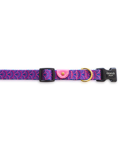 Gentle Pup Piper Pink Dog Collar - Adjustable & Soft Pet Collar for Small Medium Large Dogs - Perfect for Daily Walks, Training & Fashion Accessories