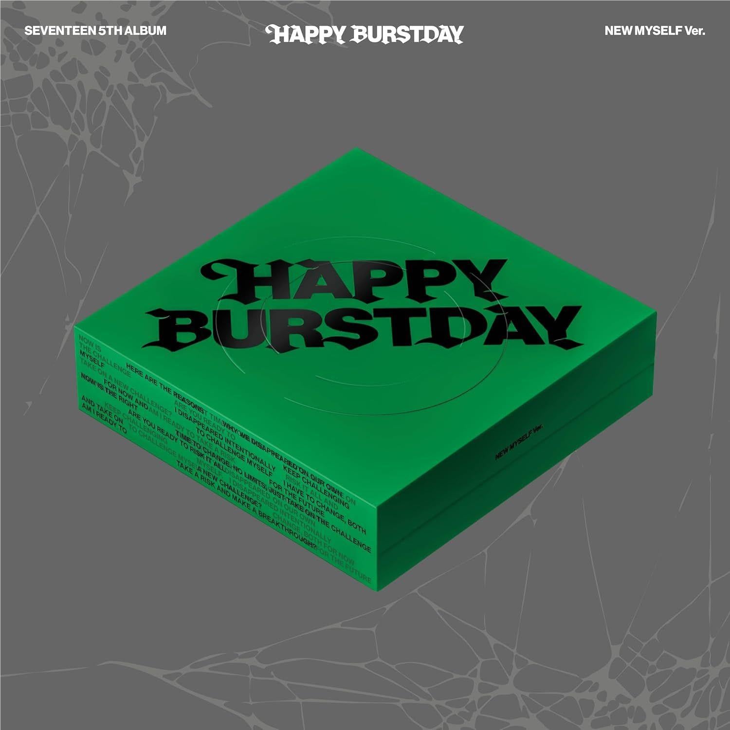 5th Studio Album 'Happy Burstday' (New Myself Version) - Import CD | K-pop Music Collection | Perfect for Birthday Gifts & Party Playlists
