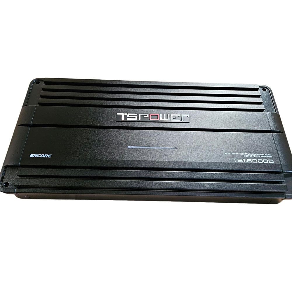 NESA TS1 6000D Monoblock Amplifier - 1 Channel 6000W High Power Car Audio Amp for Subwoofers | Perfect for Car Audio Systems & Bass Competitions