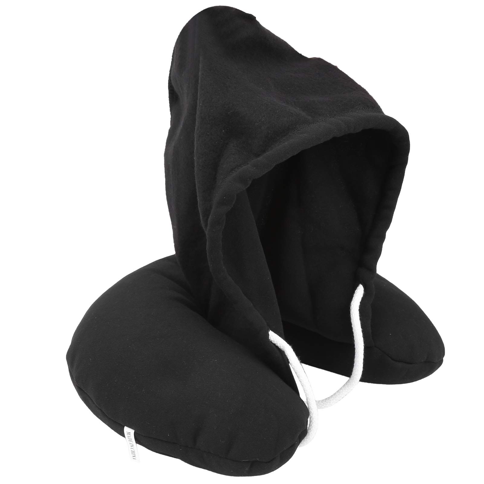 Janzoom Memory Foam Travel Pillow - Neck Support for Airplane, Car & Office - Ergonomic Design for Comfortable Sleeping During Travel (Black) - Perfect for Long Flights, Road Trips and Work Breaks