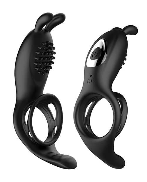 Bliss Hummingbird Vibrating Cock Ring - Black | Pleasure Ring for Couples & Solo Play | Enhances Sensation & Prolongs Intimacy | Perfect for Date Nights & Spicing Up Your Relationship