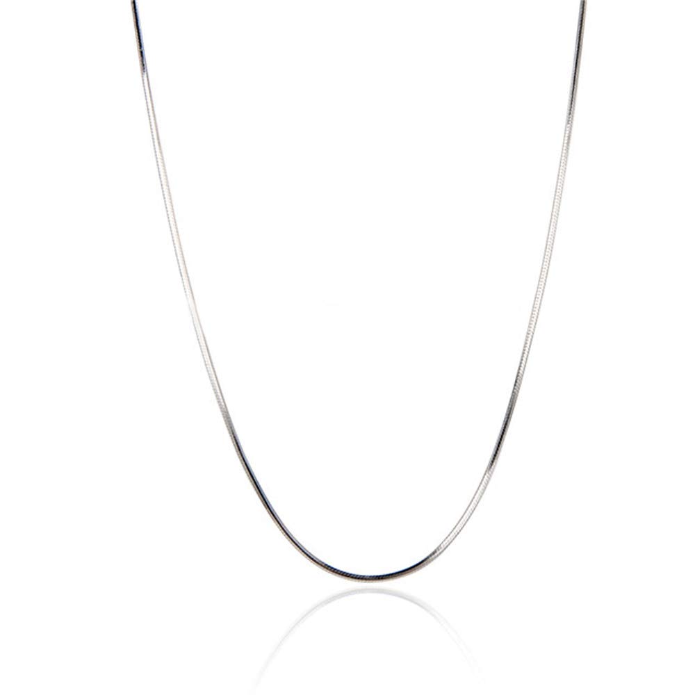 925 Sterling Silver Snake Chain Necklace for Women - Dainty Thin Chain Jewelry for DIY Crafting & Layering - Perfect for Everyday Wear, Gift Giving & Jewelry Making Projects