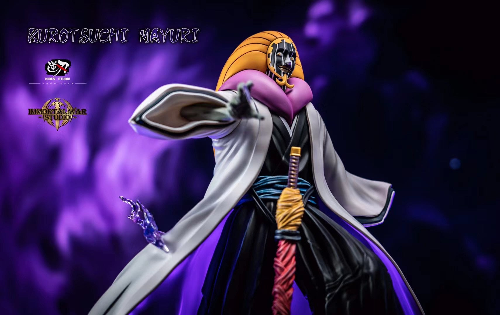 Niren x IW Studio Mayuri Kurotsuchi Bleach Blood War Arc Anime Figure - Collectible Action Figure for Anime Fans & Bleach Merchandise Collectors | Perfect for Display, Gifts, and Anime Conventions