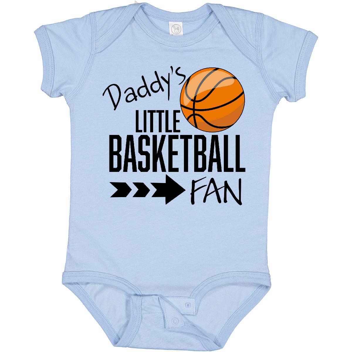 Inktastic Daddy's Little Basketball Fan Baby Bodysuit - Cute Infant Basketball Onesie for Boys & Girls - Perfect for Game Day, Family Photos & Sports Themed Parties