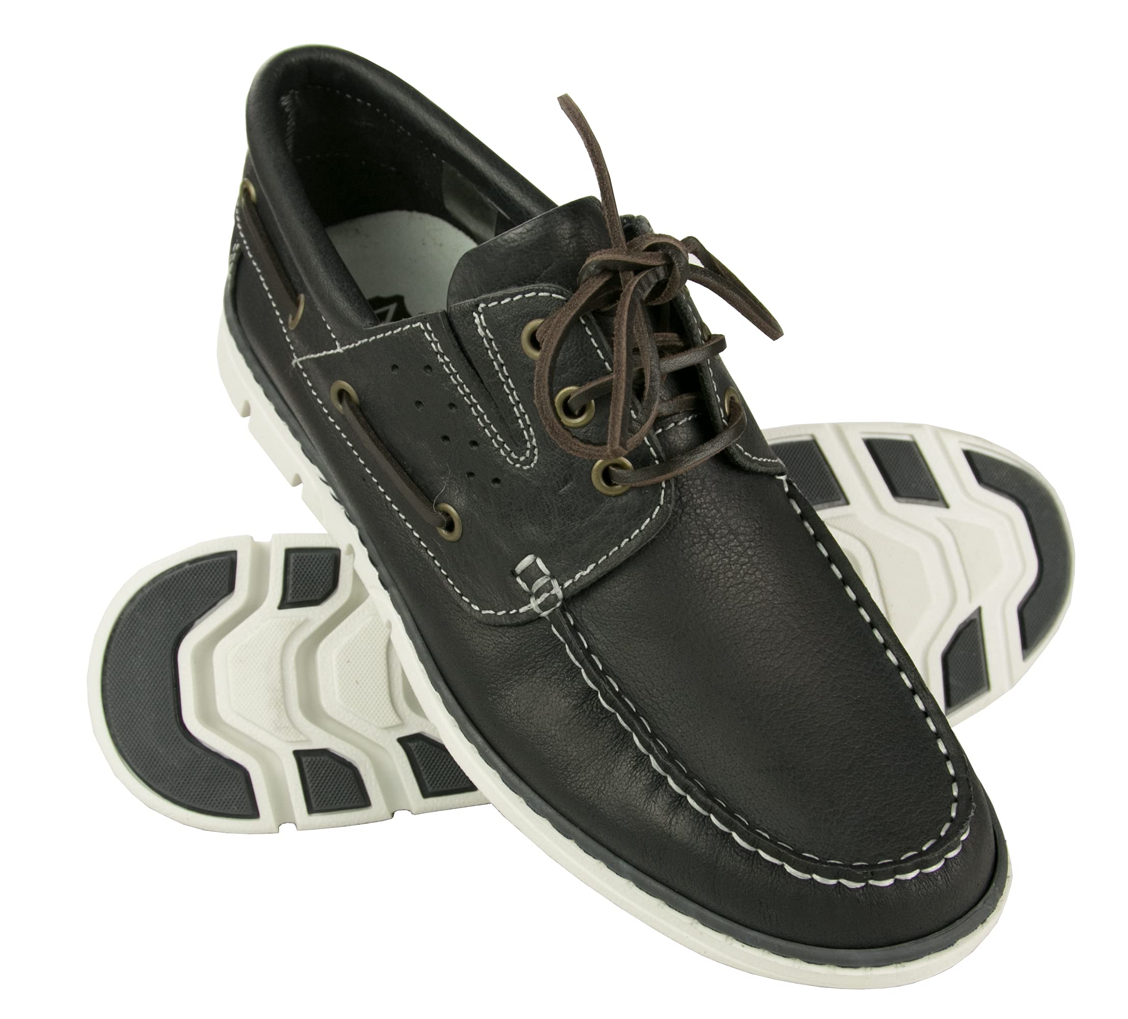Zerimar Nauticos Classic Men's Casual Leather Shoes | Breathable Summer Boat Shoes for Men | Perfect for Sailing, Beach Outings & Casual Wear
