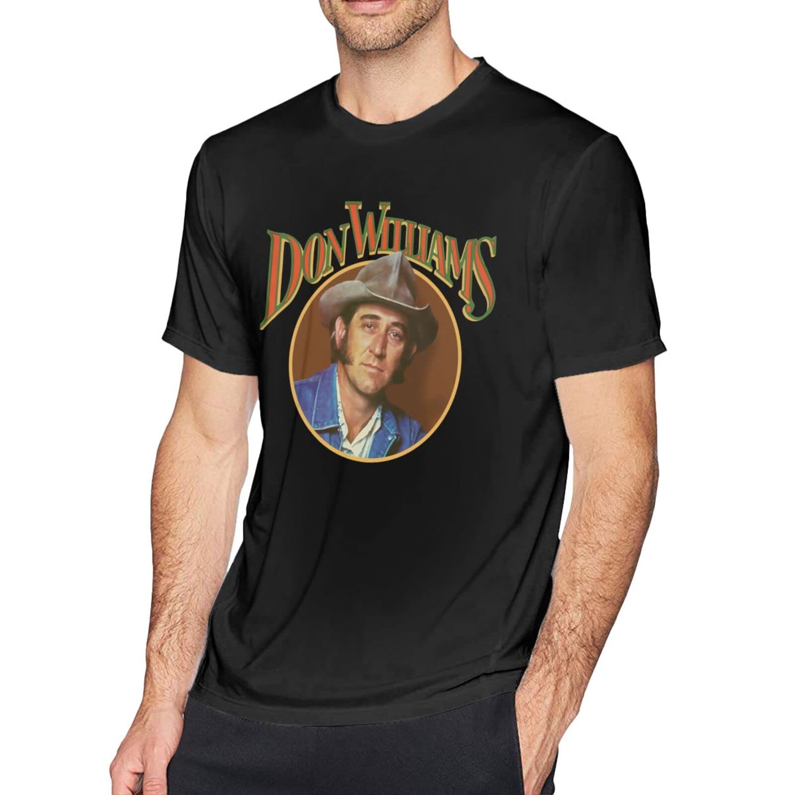 Don Williams Graphic T-Shirt for Men - Soft Cotton Summer Short Sleeve Crew Neck Tee - Casual Wear, Street Style & Music Festival Outfit