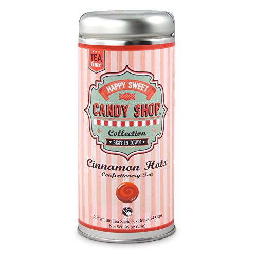 La Tea Dah Decaf Cinnamon Hots Chai Tea Bags - Rooibos, Cinnamon, Vanilla & Chai Spices Blend | Premium Caffeine-Free Dessert Tea (12 Sachets) | Perfect for Relaxing Evenings & After-Dinner Treats