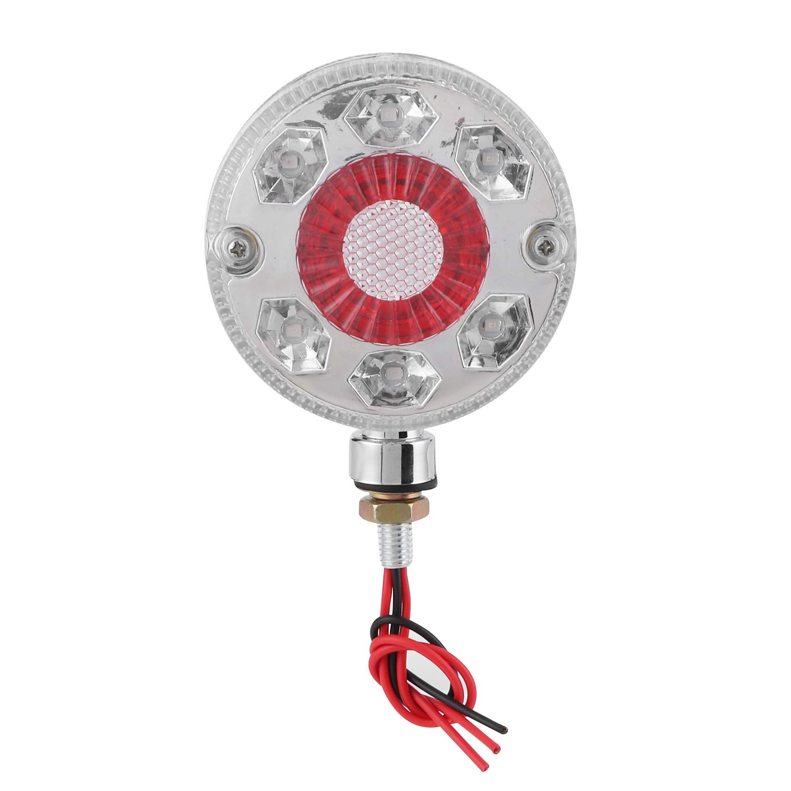 24V Red & Amber LED Car Side Marker Light - 24-LED Truck Trailer Signal Indicator Lamp for Enhanced Road Safety | Perfect for Semi Trucks, Commercial Vehicles & Night Driving