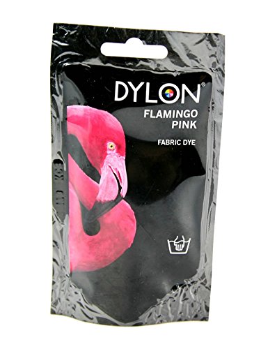 Dylon Hand Fabric Dye - Flamingo Pink (1.75oz) | Permanent Color for Cotton, Linen & More | DIY Tie-Dye, Clothing Refresh & Craft Projects