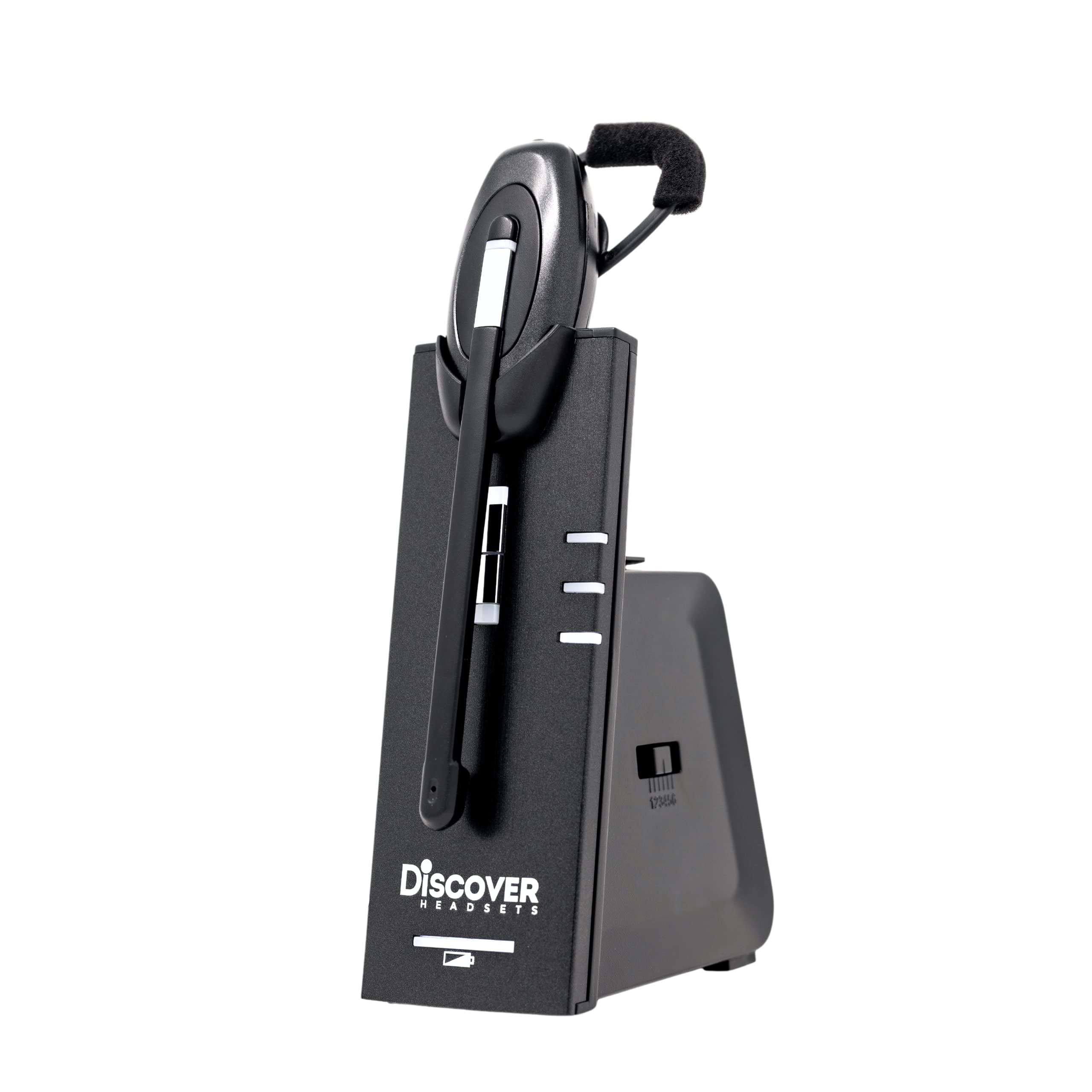 D904 Convertible DECT Wireless Office Headset System - Professional Noise Cancelling Headset with Unlimited Talk Time - Compatible with PC, Mac & Desk Phone - 3 Year Warranty - Perfect for Call Centers, Remote Work & Business Communications