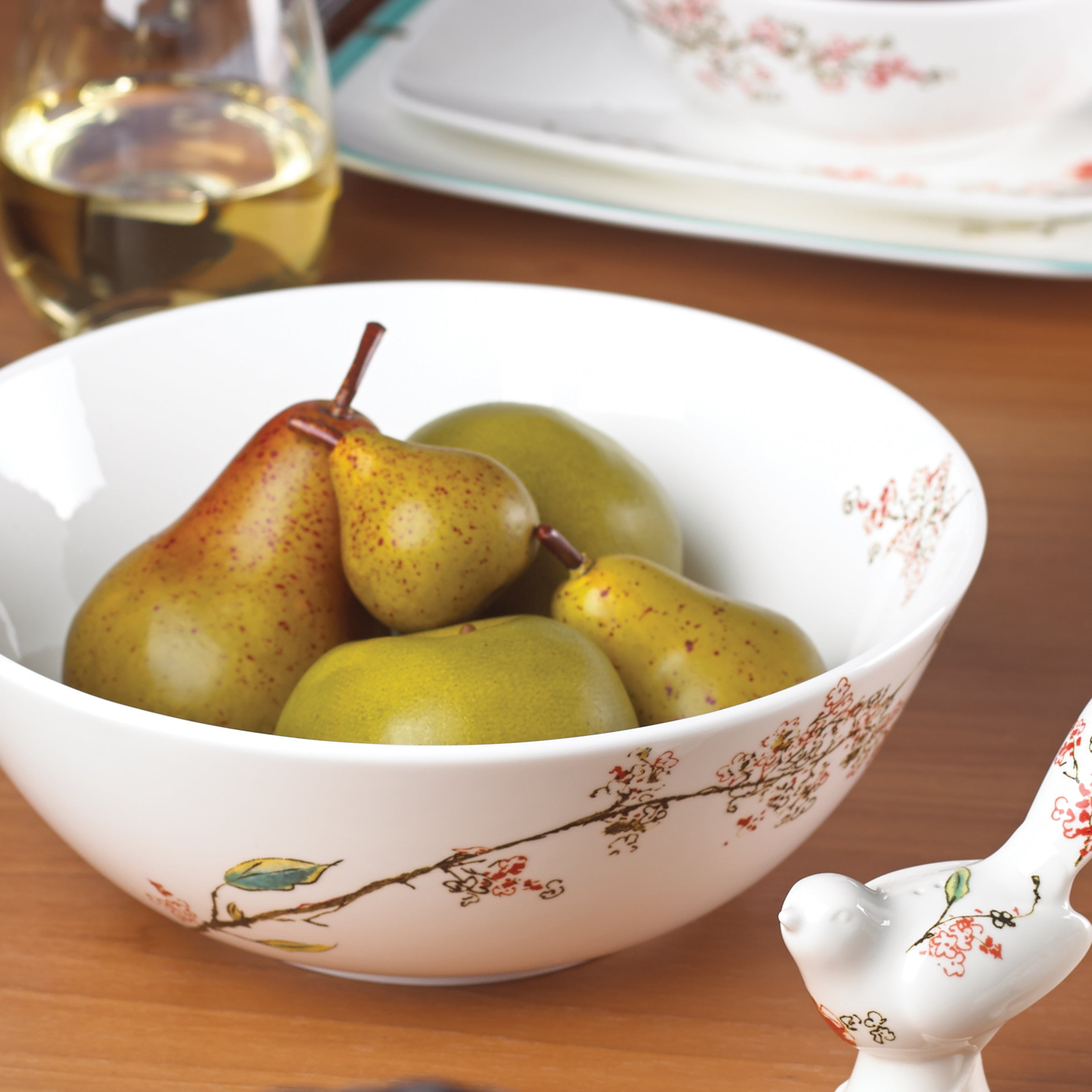 Premium Chirp Large Serving Bowl - 12 Inch Ceramic Dish for Salads, Pasta & Entertaining - Perfect for Family Dinners & Party Appetizers