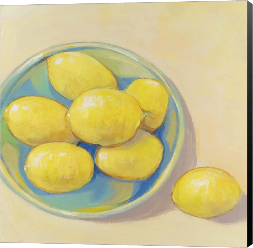 Timothy O'Toole Fruit Bowl Trio Canvas Wall Art - 18x18 Inch Museum Wrapped Painting with Black Sides - Perfect for Kitchen, Dining Room & Home Decor