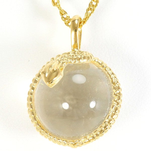 18K Yellow Gold Quartz Necklace for Women - Elegant & Durable Jewelry Gift for Birthday, Anniversary, Valentine's Day | Perfect for Parties, Weddings & Special Occasions