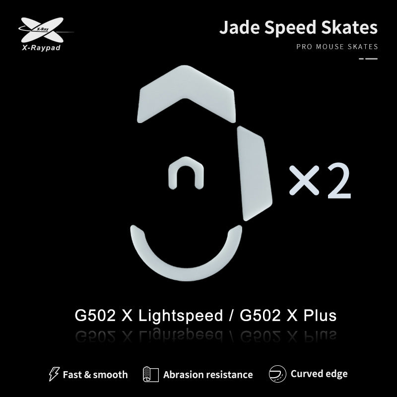 X Raypad Jade Mouse Skates for Logitech G502X Lightspeed & PLUS Wireless - Ultra Smooth PTFE Glides for Gaming & Productivity (Perfect for FPS, MOBA & Office Work)