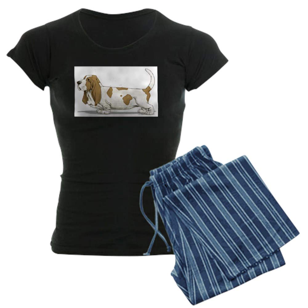 Basset Hound Watercolor Pajamas for Women - Soft & Comfortable Sleepwear - Perfect for Lounging, Sleepovers & Cozy Nights at Home