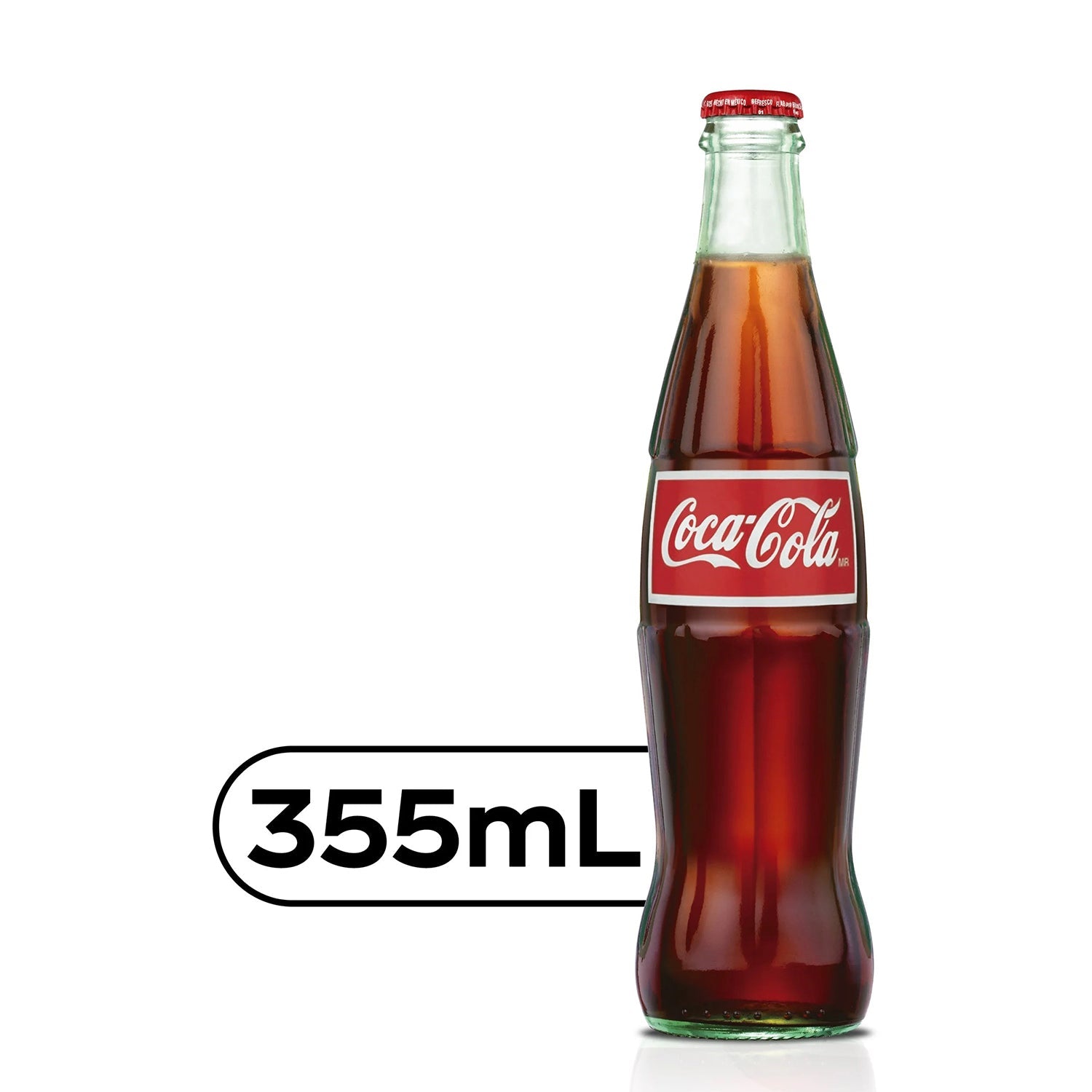 Original Coca Cola Glass Bottle 355ml - Classic Soda Drink for Parties, BBQs & Home Refreshment